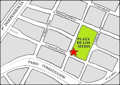 Plano de localizacion de Sieteflores