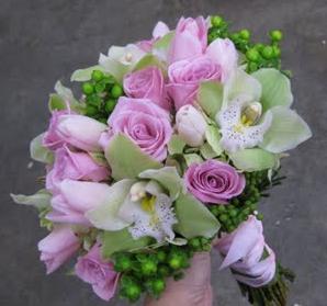 ramo novia rosas orquidea